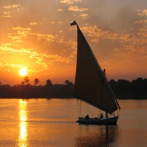 Sonnenuntergang am Nil