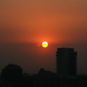 Sonnenuntergang über Kairo