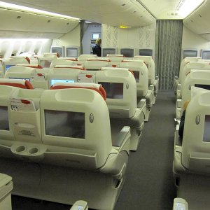 3. Gähnende Leere auch in der Business Class