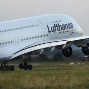 auf dem Weg in die Luft