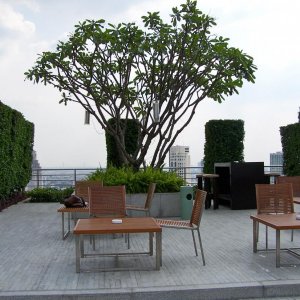Bangkok Hilton Dachterrasse