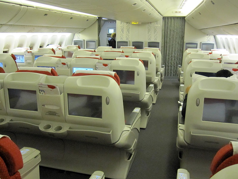 3. Gähnende Leere auch in der Business Class
