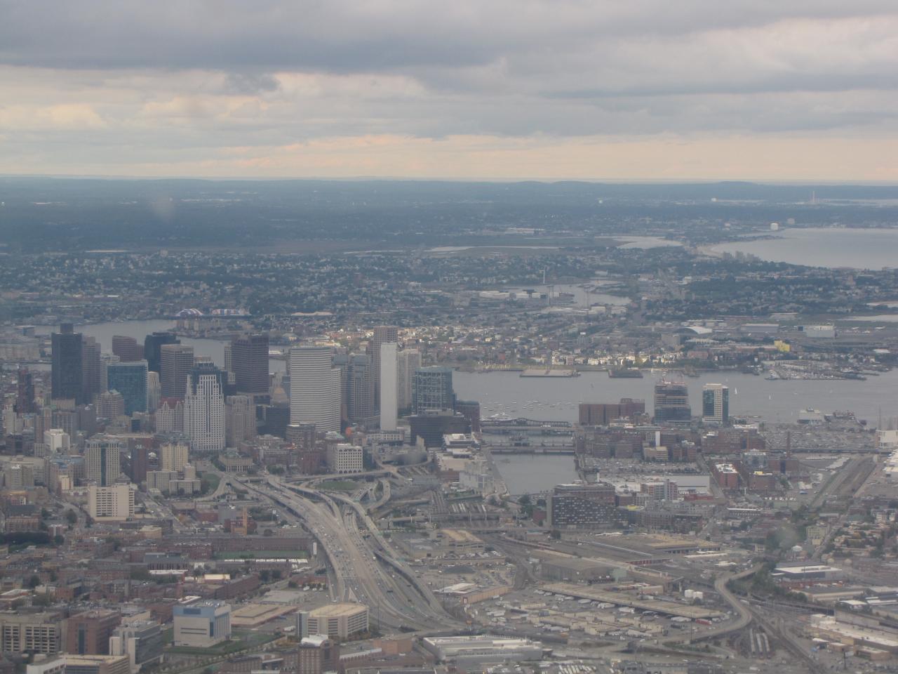 Anflug auf Boston