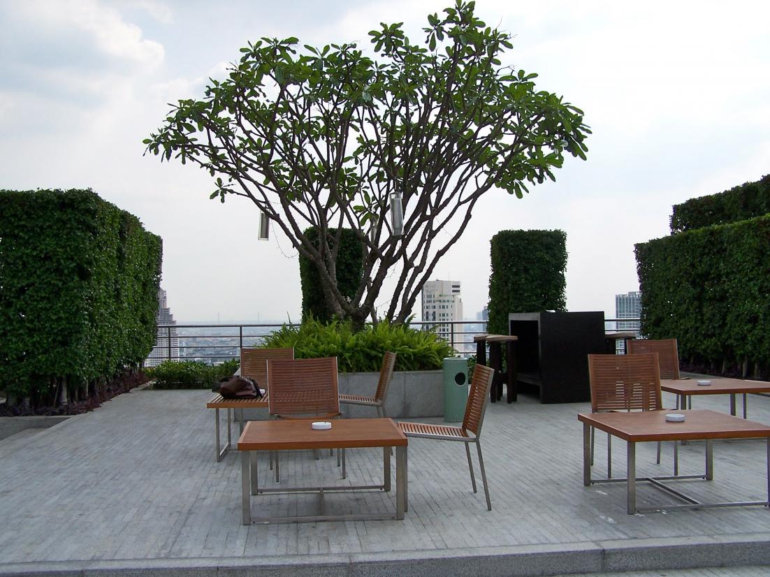 Bangkok Hilton Dachterrasse