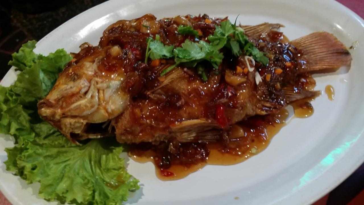 Fried Fish in Tamarind Sauce