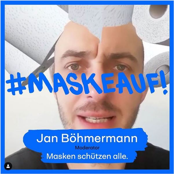 Maske auf