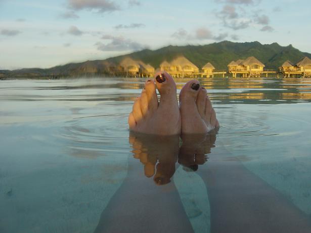 Meine FÃ¼ÃŸe und Billig Bora Bora